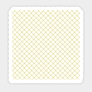 Dotted Grid 45 Yellow Sticker